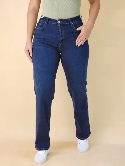 Jeans Estivaneli para dama DPFW-56022 COLOR AZUL OSCURO