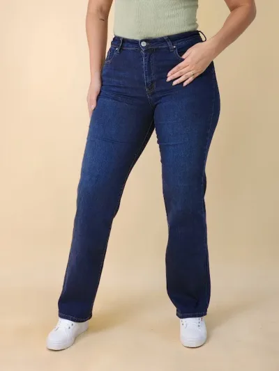 Jeans Estivaneli para dama DPFW-56022 COLOR AZUL OSCURO