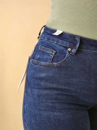Jeans Estivaneli para dama DPFW-56022 COLOR AZUL OSCURO