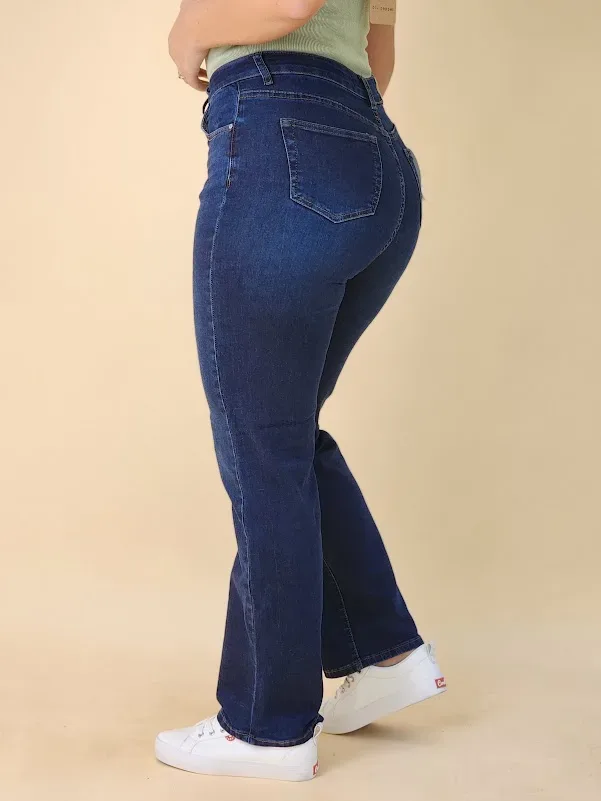 Jeans Estivaneli para dama DPFW-56022 COLOR AZUL OSCURO