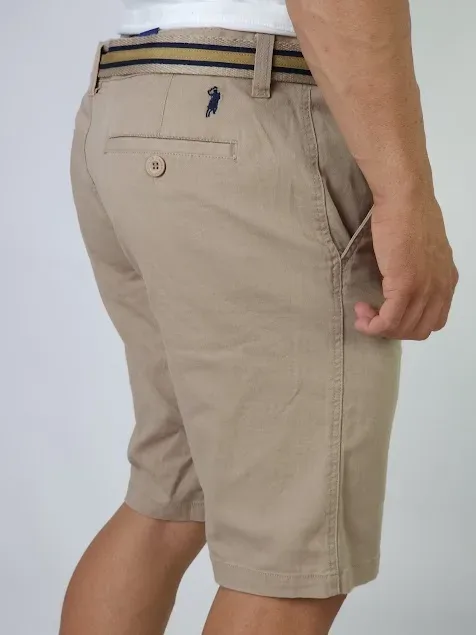 Short Cambridge Polo Club para caballero color beige