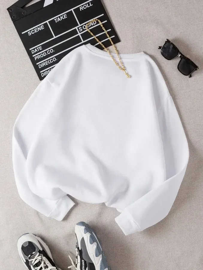 Sudadera para dama color blanco