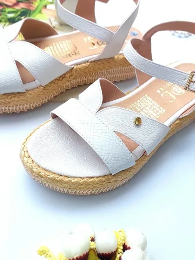Sandalias Colombianas para Dama Blanco V8 905