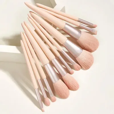 Set de brochas de maquillaje y estuche