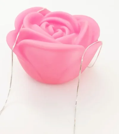 Collar para dama plata 925 diseño mini cadena cuadrada