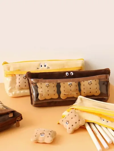 Cartuchera con diseño de galletas color al azar