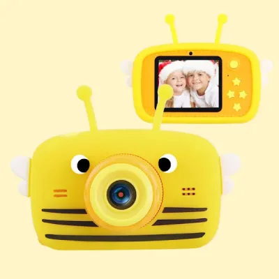 Cámara de video y fotográfia con diseño de abeja
