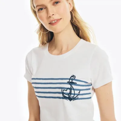 Camiseta Nautica para dama con diseño de ancla