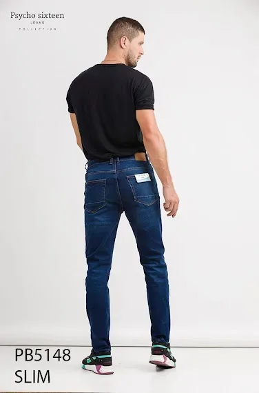 Pantalón Psycho Sixteen PB5148 para caballero color azul
