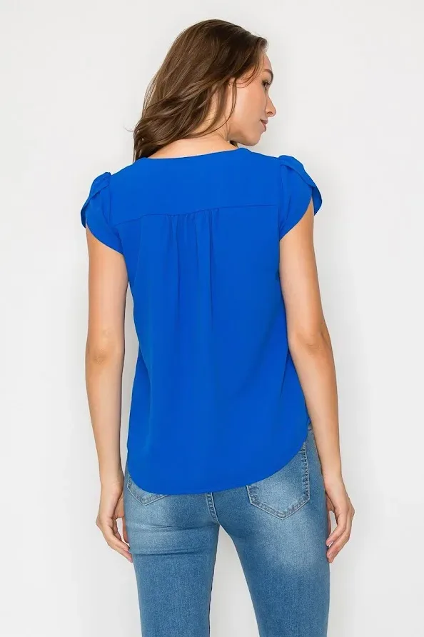 Blusa White Rhino color azul