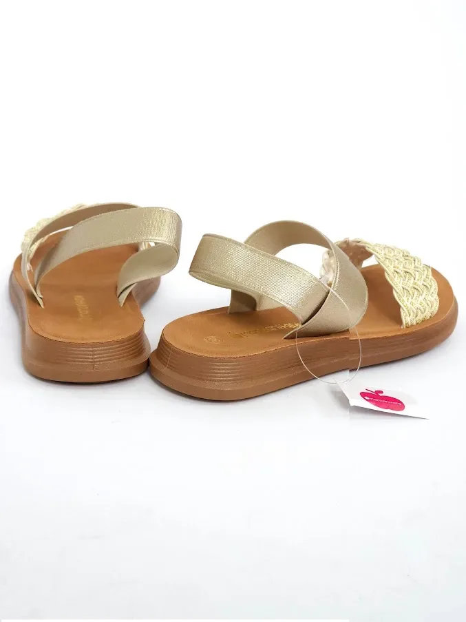 Sandalias para niña Dorado