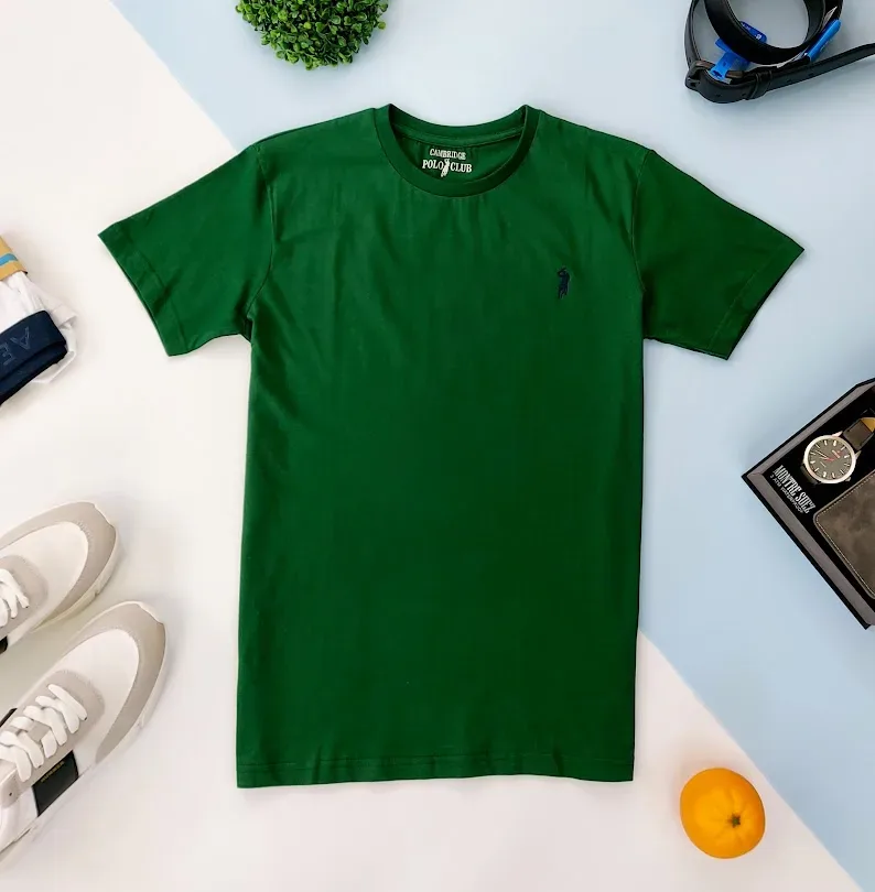 Camiseta Cambrige Polo Club para Caballero color verde oscuro