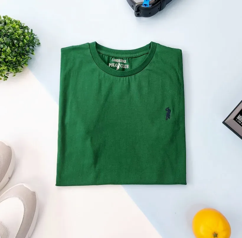 Camiseta Cambrige Polo Club para Caballero color verde oscuro