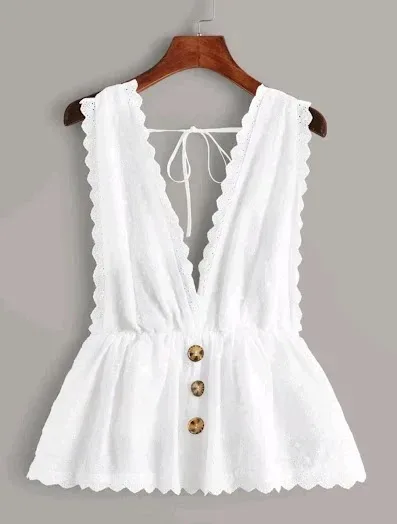 Blusa para dama color blanco