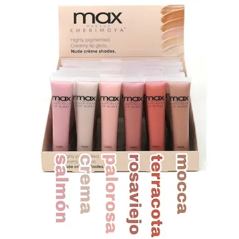Lip gloss Max para dama color palo rosa