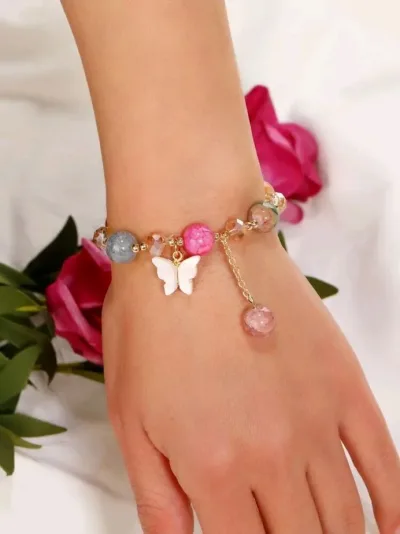 Pulsera con diseño de mariposa