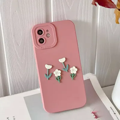 Funda para celular con diseño de flores