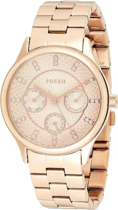 Reloj Fossil para dama color oro rosa