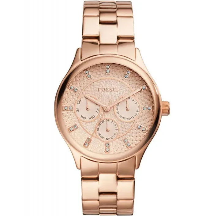Reloj Fossil para dama color oro rosa