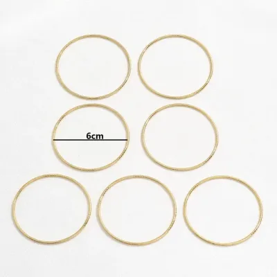Set de 7 Pulseras de acero inoxidable color dorado