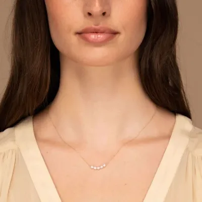 Collar de acero inoxidable para dama color dorado