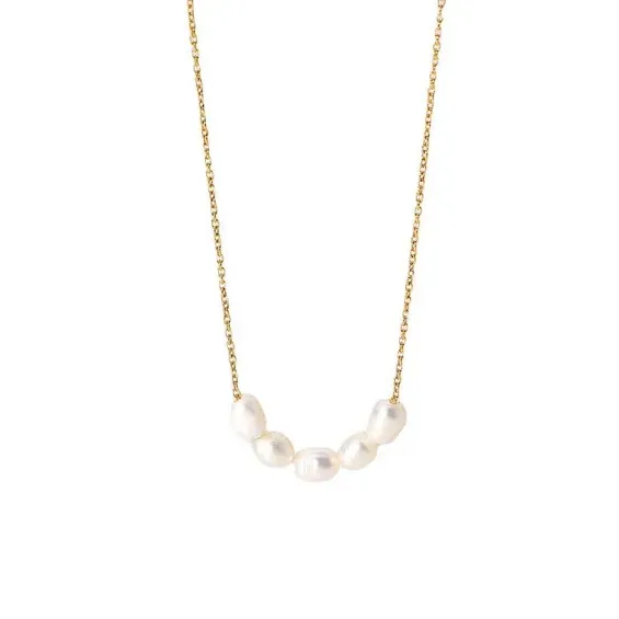 Collar de acero inoxidable para dama color dorado