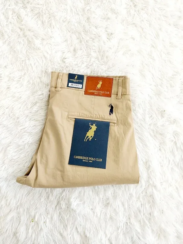 Pantalón Cambridge Polo  Club para caballero color beige