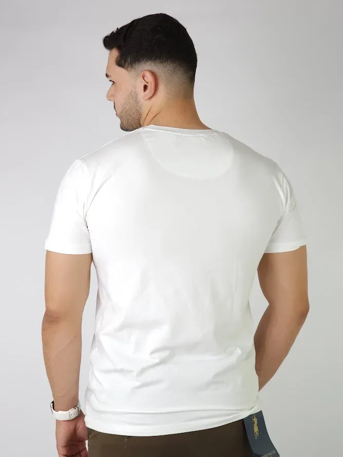 Camiseta Cambrige Polo Club para Caballero color blanco