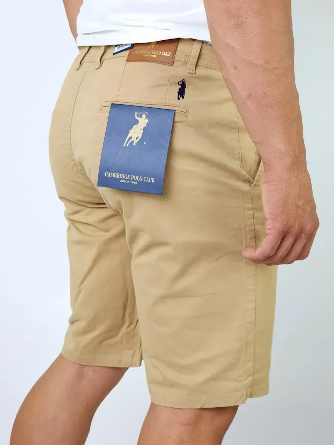 Short Cambridge Polo Club para caballero color café CSHCA-0134