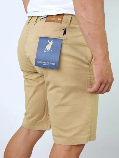 Short Cambridge Polo Club para caballero color café CSHCA-0134