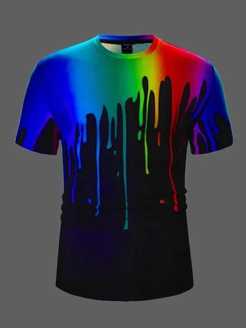 Camiseta para caballero multicolor