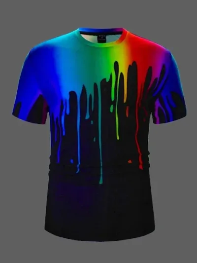 Camiseta para caballero multicolor