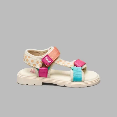 Sandalias Coral Lilo Flowers para niña