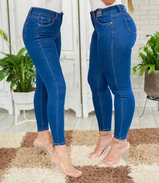 Jeans para dama Café Siete 10643A color azul