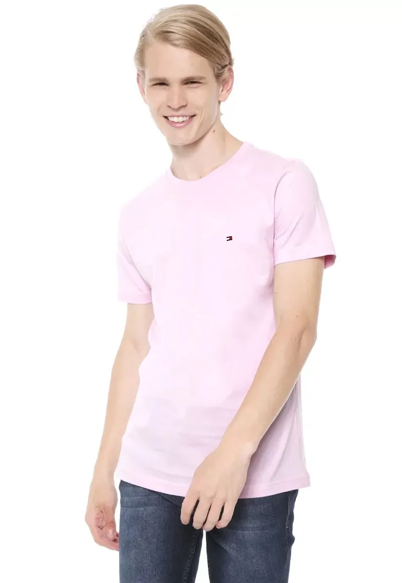 Camiseta Tommy Hilfiger para caballero rosa