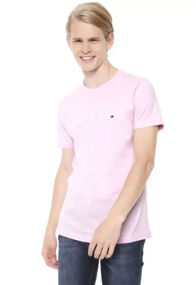 Camiseta Tommy Hilfiger para caballero rosa