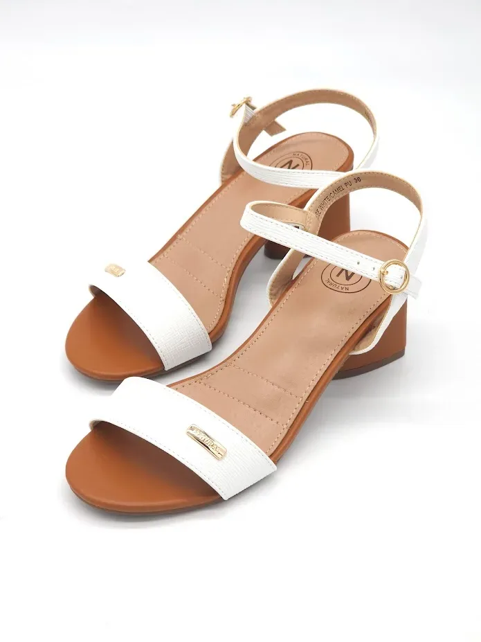 Tacones Natural para dama color blanco