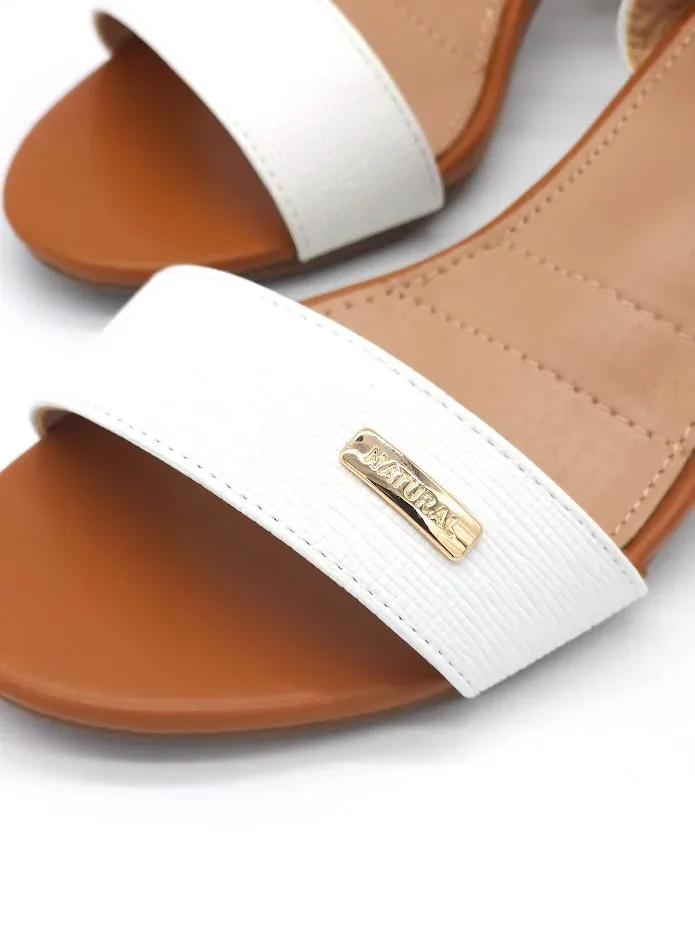 Tacones Natural para dama color blanco