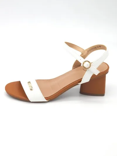 Tacones Natural para dama color blanco