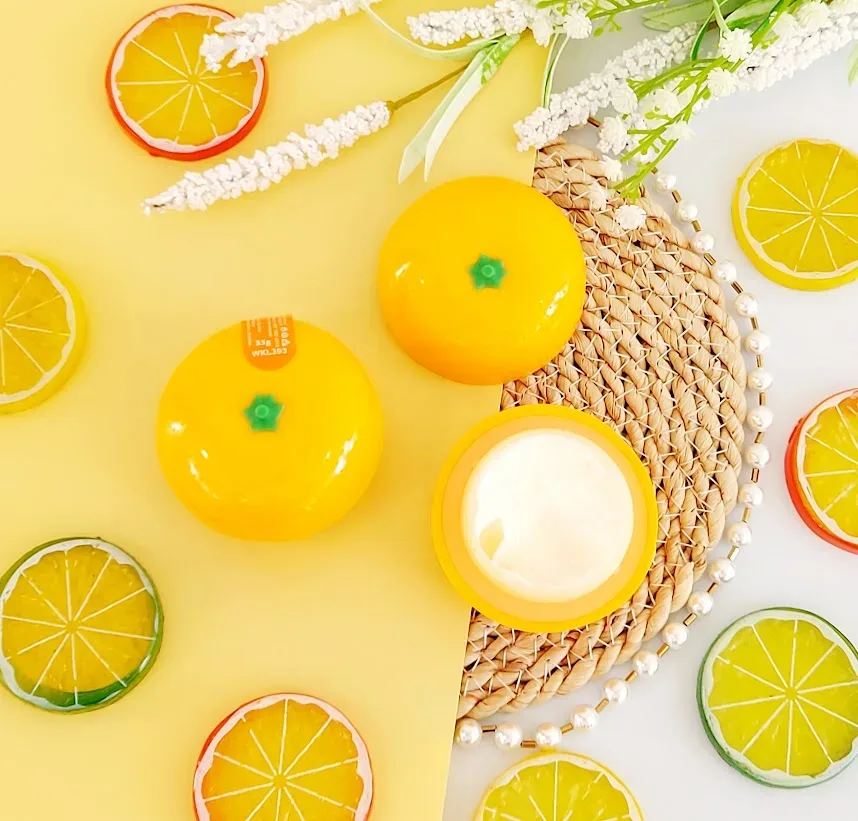 Crema de manos diseño de naranja