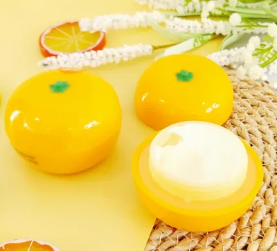 Crema de manos diseño de naranja