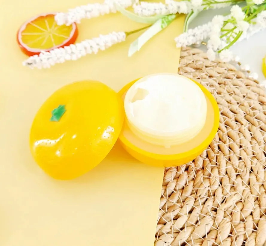 Crema de manos diseño de naranja