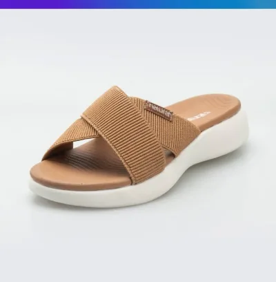 Sandalias Natural para dama PUFFER CAMEL
