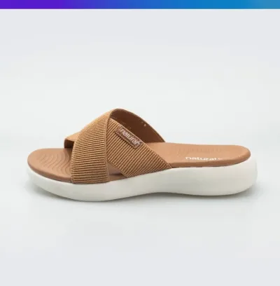 Sandalias Natural para dama PUFFER CAMEL