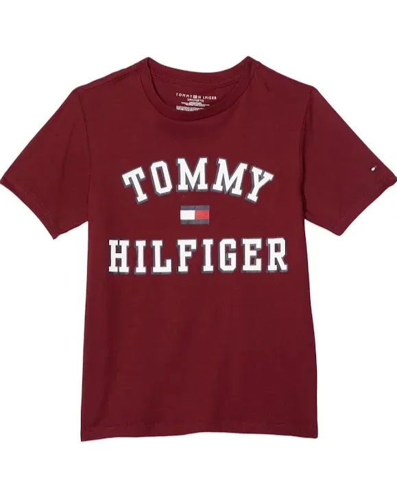 Camiseta  Tommy Hilfiger para niño color vino