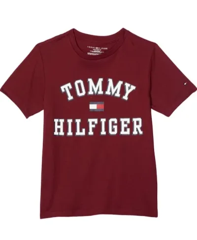 Camiseta  Tommy Hilfiger para niño color vino