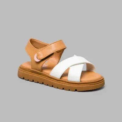 Sandalias Coral Abba Camel para niña