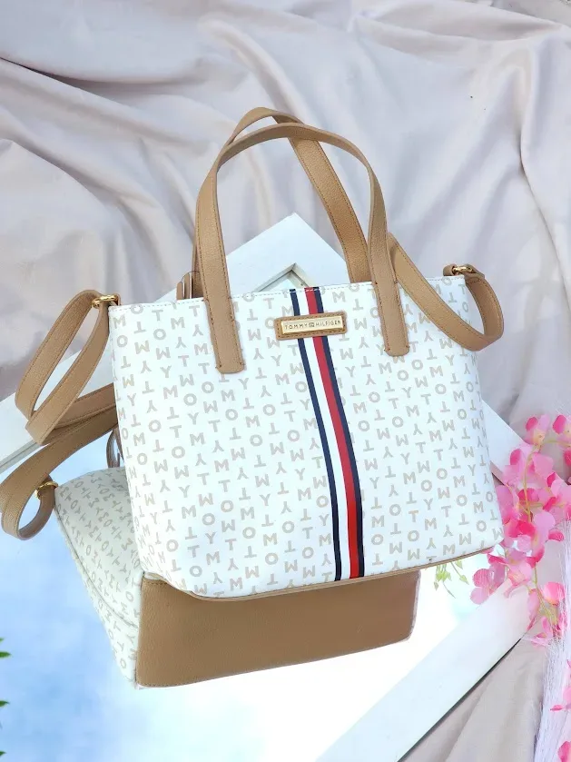 Bolso Tommy Hilfiger para dama color blanco
