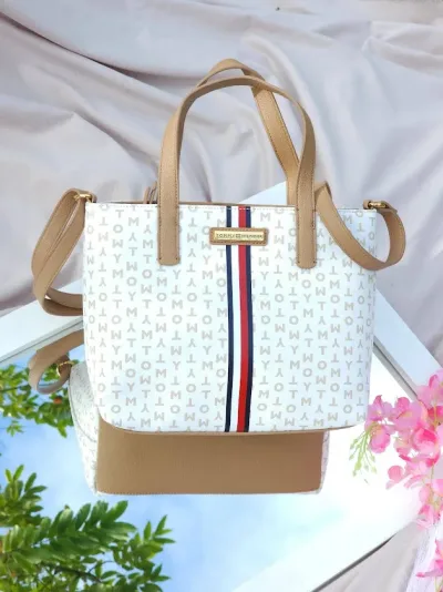Bolso Tommy Hilfiger para dama color blanco
