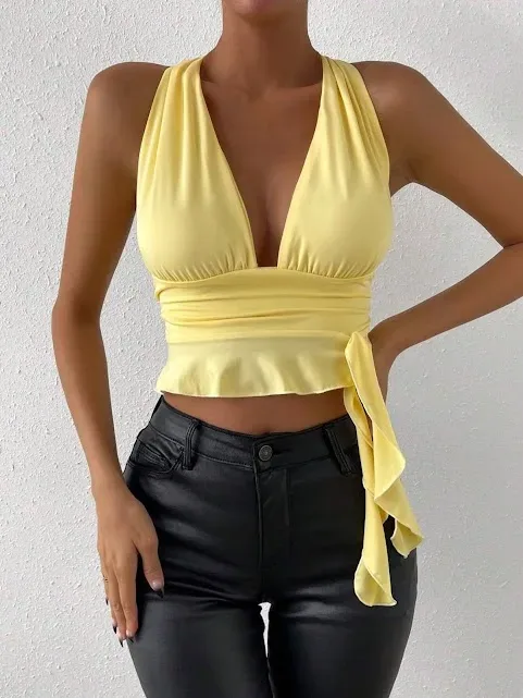 Blusa para dama color amarillo